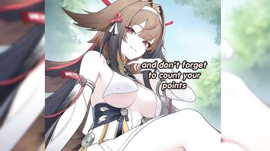 Edging training with Ye Shunguang (JOI, soft femdom, big breasts, edging, feet)