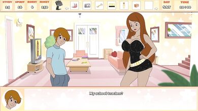 His Best Friend's Hot Mom Offers Him A Boobjob For Doing Her Work(18+) - Milftoon Gameplay Part 4