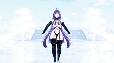 Elf VTuber Outfit Change Until Nude | Minimanimo Hentai MMD
