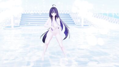 Elf VTuber Outfit Change Until Nude | Minimanimo Hentai MMD