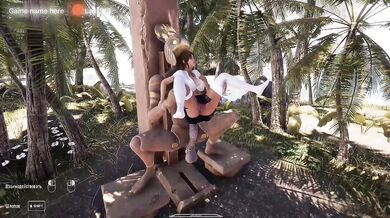 her ass is made for the huge cock of the awakened statue that rhythmically fucks her