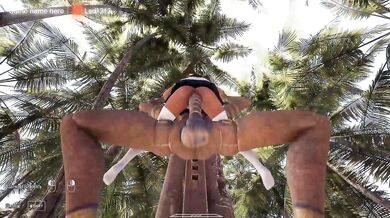 She doesn't care how many cocks she's had and how much pussy she's got, because her ass is huge.