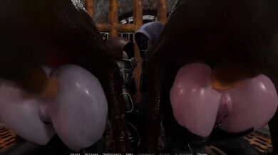 A crowd of hellish monsters fills the asses of girls who love thrills. 3D Hentai Game