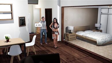 Maid Gets Big Cock Deep ANAL And Hard Blowjob