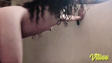 Latina with black hair is submissive when she fucks