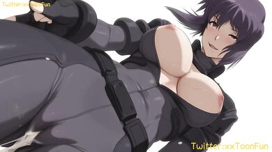 Ghost in the Shell hentai Adult animation - Motoko Kusanagi Blow Job Hand Job Tits Job Hentai animation by xxtoonfun