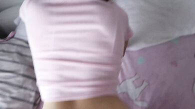 POV babysitter slut swallows cock for raise!
