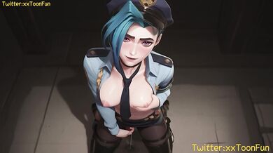League Of Legends hentai Adult animation - Jinx Blow Job Hand Job Tits Job Hentai animation by xxtoonfun
