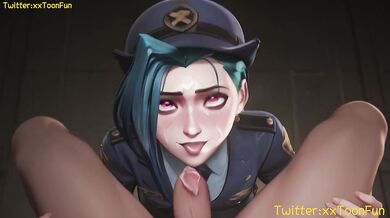 League Of Legends hentai Adult animation - Jinx Blow Job Hand Job Tits Job Hentai animation by xxtoonfun