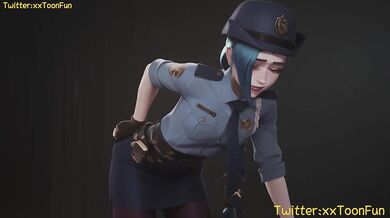 League Of Legends hentai Adult animation - Jinx Blow Job Hand Job Tits Job Hentai animation by xxtoonfun