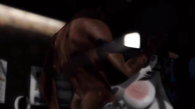 Massive Titty Cow Girl Milks BBC | Second Life | 3D |