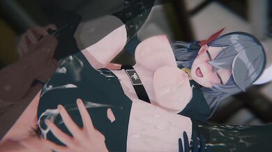 [Blue Archive] Ako's "PREFECT SCANDAL": Bound Secretary & POV Sandwich DP (4K)