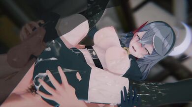 [Blue Archive] Ako's "PREFECT SCANDAL": Bound Secretary & POV Sandwich DP (4K)