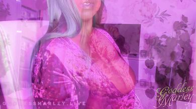 Curvaceous Smoke Show Shows Off In Velvet - Smoking Fetish, Cock Tease, Webcam - Goddess Marley