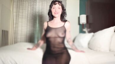 Petite Tattooed MILF See Through Dress ASMR | Soft Spoken Sheer Relaxation
