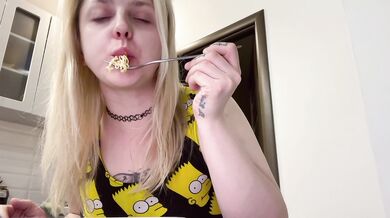 ASMR FOOD STUFFING AGONY