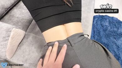She took off her shorts and showed me her big ass! I was so happy when I fucked her