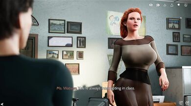 Sexy Teacher Gives Tough Scolding, Then Gets Bent Over Her Desk For 3D Hard Fuck