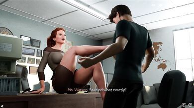 Sexy Teacher Gives Tough Scolding, Then Gets Bent Over Her Desk For 3D Hard Fuck