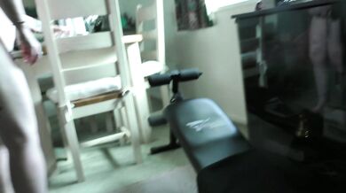 Sexy coconut oil massage and creampie fuck for trashy MILF