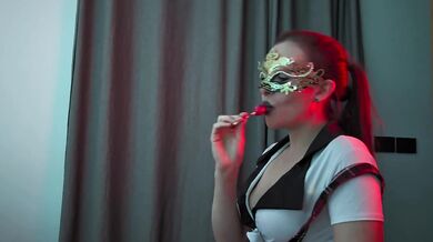 Lollipop Tease Turns Into Hard POV: Caught Her At The Sex Toy Drawer