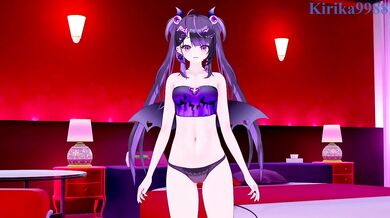 Roca Rourin and I have intense sex at a love hotel. - ChromaSHIFT VTuber Hentai