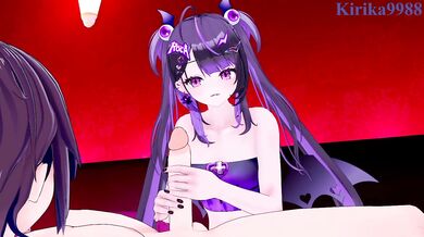 Roca Rourin and I have intense sex at a love hotel. - ChromaSHIFT VTuber Hentai