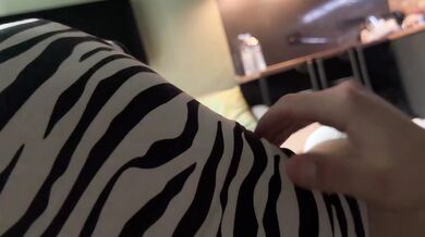 Step sister wanted sex and I cum on her panties