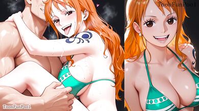 Big Tits Nami hentai from One Piece hentai by ToonFunPool