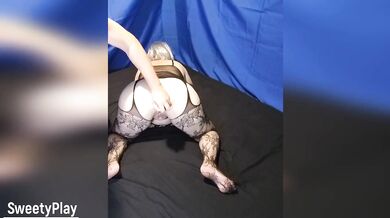 Creampie dripping anal fingering orgasm