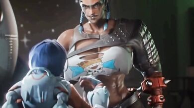 Juno gets her throat FUCKED by a BIG DICK - Overwatch