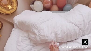 Little petite housewife is pretending to be a sex doll lying on a stranger’s bed, until she gets fucked so hard and starts moaning like a needy slut