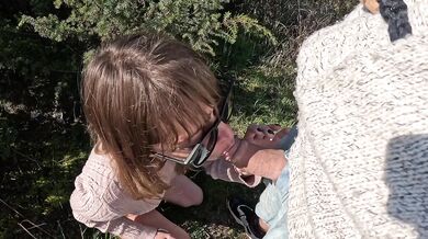 AlmaSol Cheating Wife Hot Stranger Outdoor Fuck Massive Cum on Back