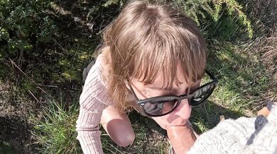 AlmaSol Cheating Wife Hot Stranger Outdoor Fuck Massive Cum on Back