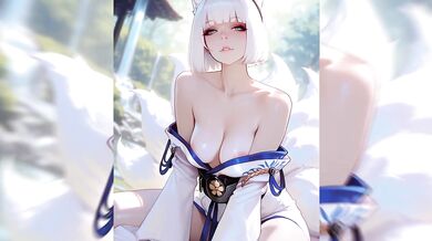Kaga fucked on every hole!