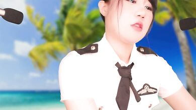 ASMR Stranded on a Deserted Island with Hot Girl Role Play | Ear Massage and Mouth Sound
