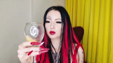 Spit fetish. Mistress sucks lemons, which required more drool to prepare a cocktail for you.