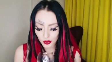 Spit fetish. Mistress sucks lemons, which required more drool to prepare a cocktail for you.