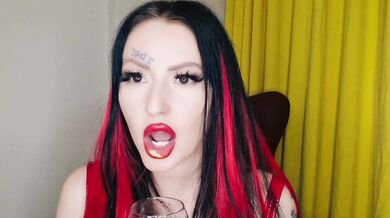 Spit fetish. Mistress sucks lemons, which required more drool to prepare a cocktail for you.