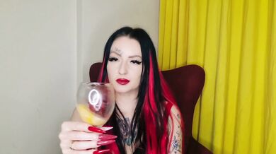 Spit fetish. Mistress sucks lemons, which required more drool to prepare a cocktail for you.