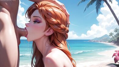 Anna wanted sex on a public beach