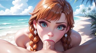 Anna wanted sex on a public beach