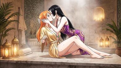 NAMI AND BOA HANCOCK ONE PIECE
