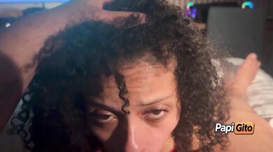 Horney cheating Petite lightskin Latina College Girl sucking Dick for the first time