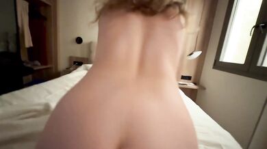 French girl with big natural tits enjoys fucking with huge cumload