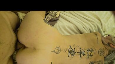 Blond slut twerks on thick cock doggy POV begs for him to cum all over her