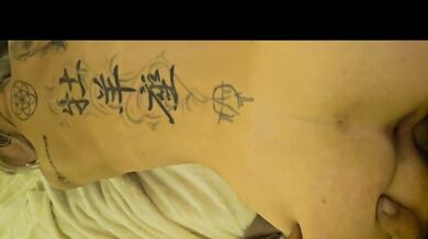 Blond slut twerks on thick cock doggy POV begs for him to cum all over her