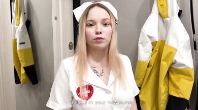 Horny Nurse With a Perfect Pussy and Big Tits - Best Cure!