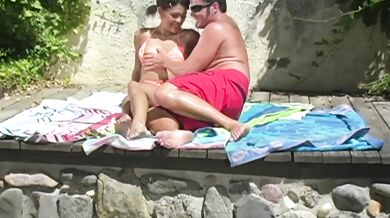 Sunshine loves getting her pussy and ass fucked by two hard cocks