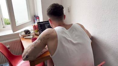 BDSM: I tell my man I have a surprise and end up using him and feeding him his own cum